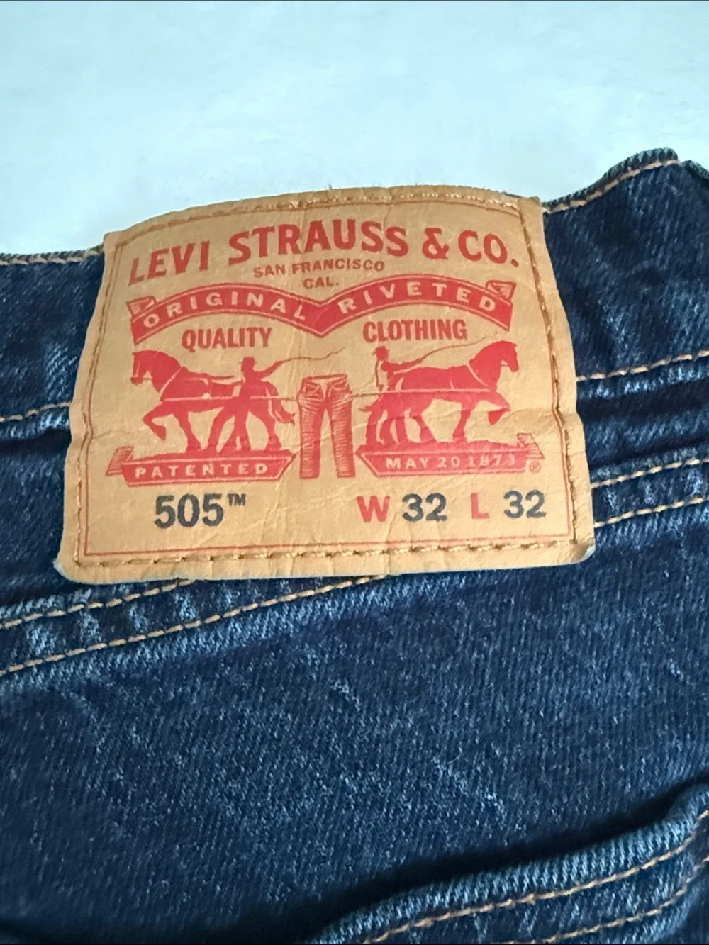 Levi's 505 Dark Blue Straight-Leg Men's Jeans